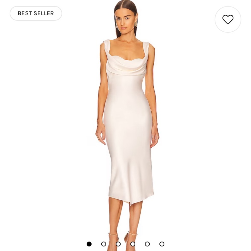 Michael Costello x REVOLVE Kylen Midi Dress in Ivory